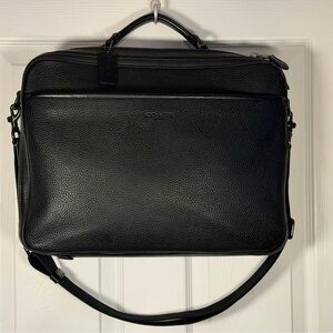 Coach Gotham Convertible Brief - Pebble Leather Backpack / Laptop Bag